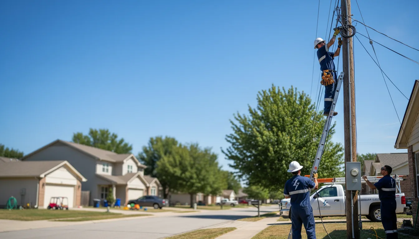 Residential electrician providing installation services in Angie, LA